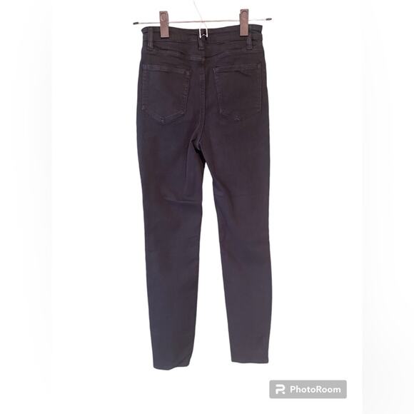 H&M Jeans Womens Size 2 Black Skinny Casual Stretch Denim Basic Staple Normcore - Picture 2 of 10